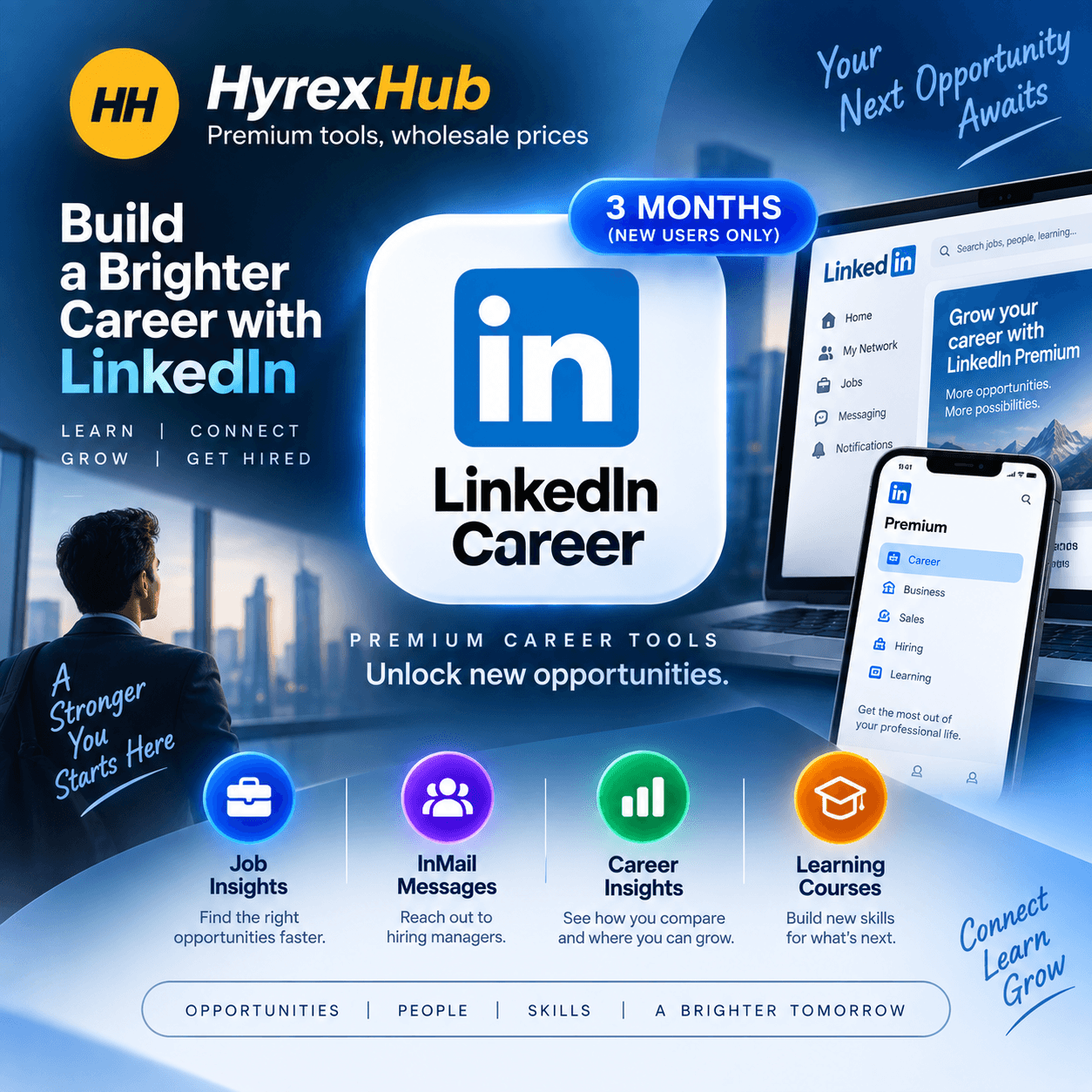 LinkedIn Career – 3 Months (New Users Only)